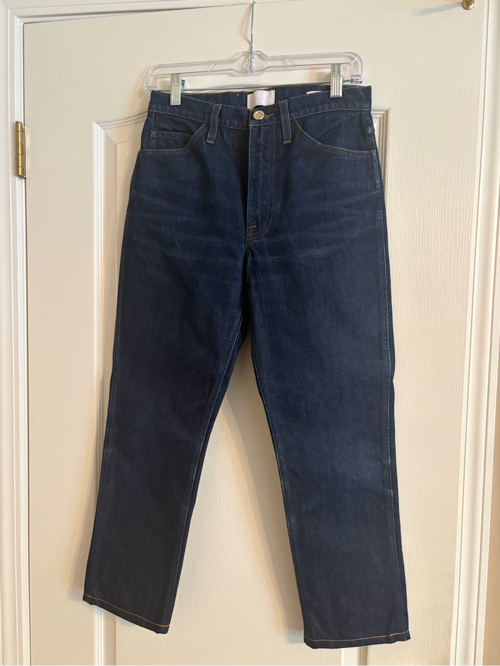 Frame Deep Indigo Straight-Leg Jeans